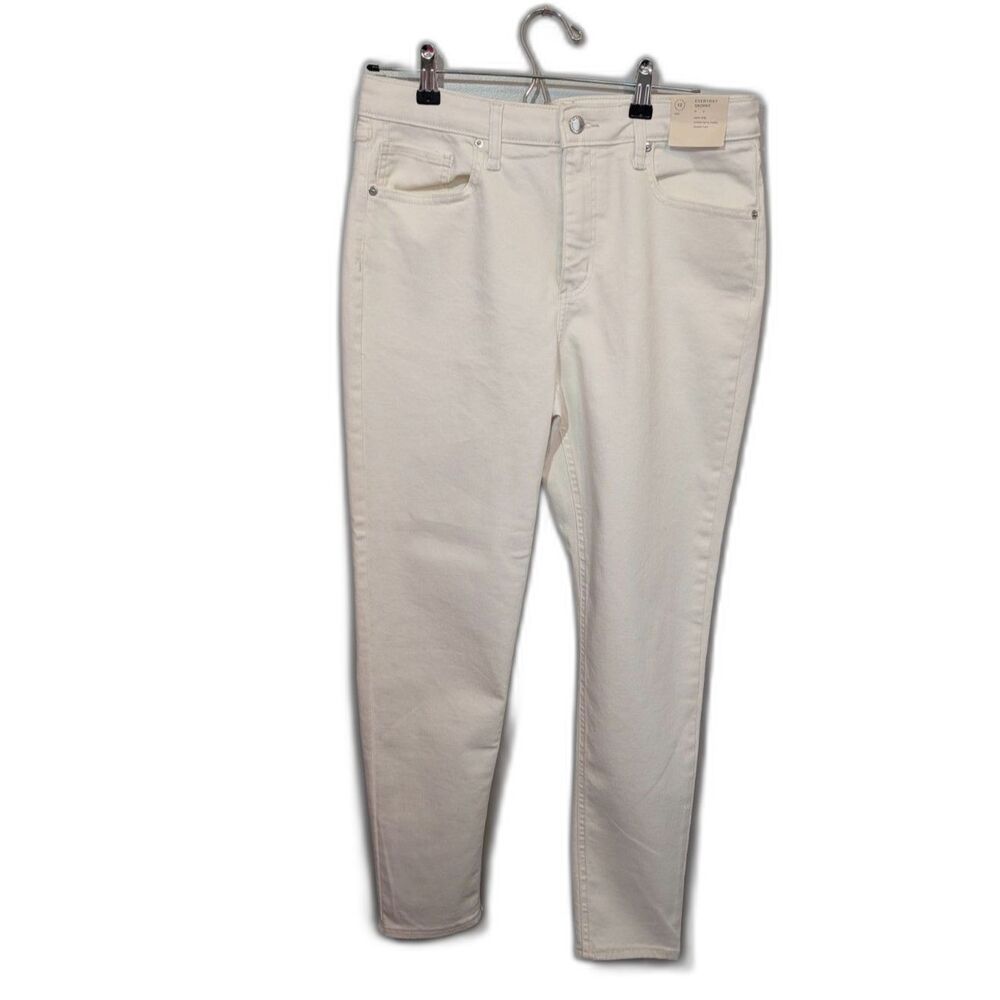 Universal Thread Women's High Rise Fitted Hip & Thigh Skinny Leg Jeans White 12R